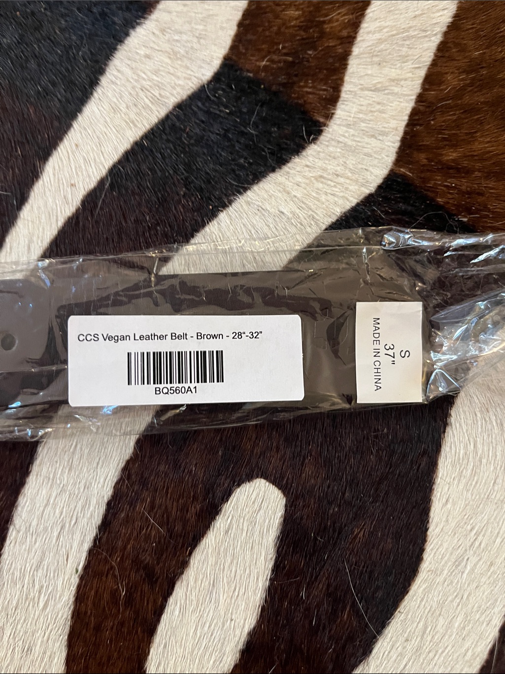 Men's Dark Brown Vegan Leather Belt — image 2 of 5